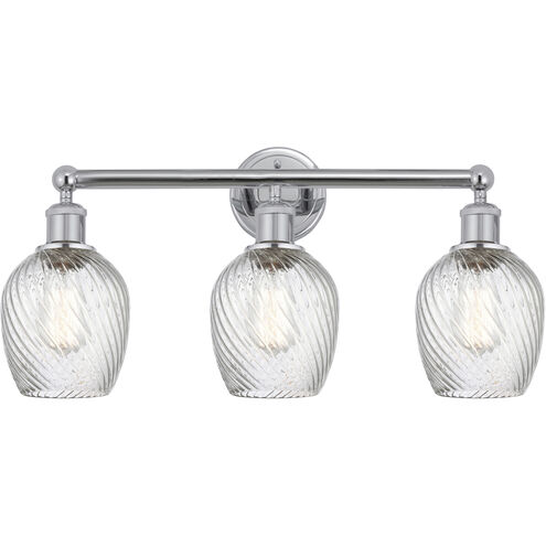 Salina 3 Light 23 inch Polished Chrome Bath Vanity Light Wall Light in Clear Glass