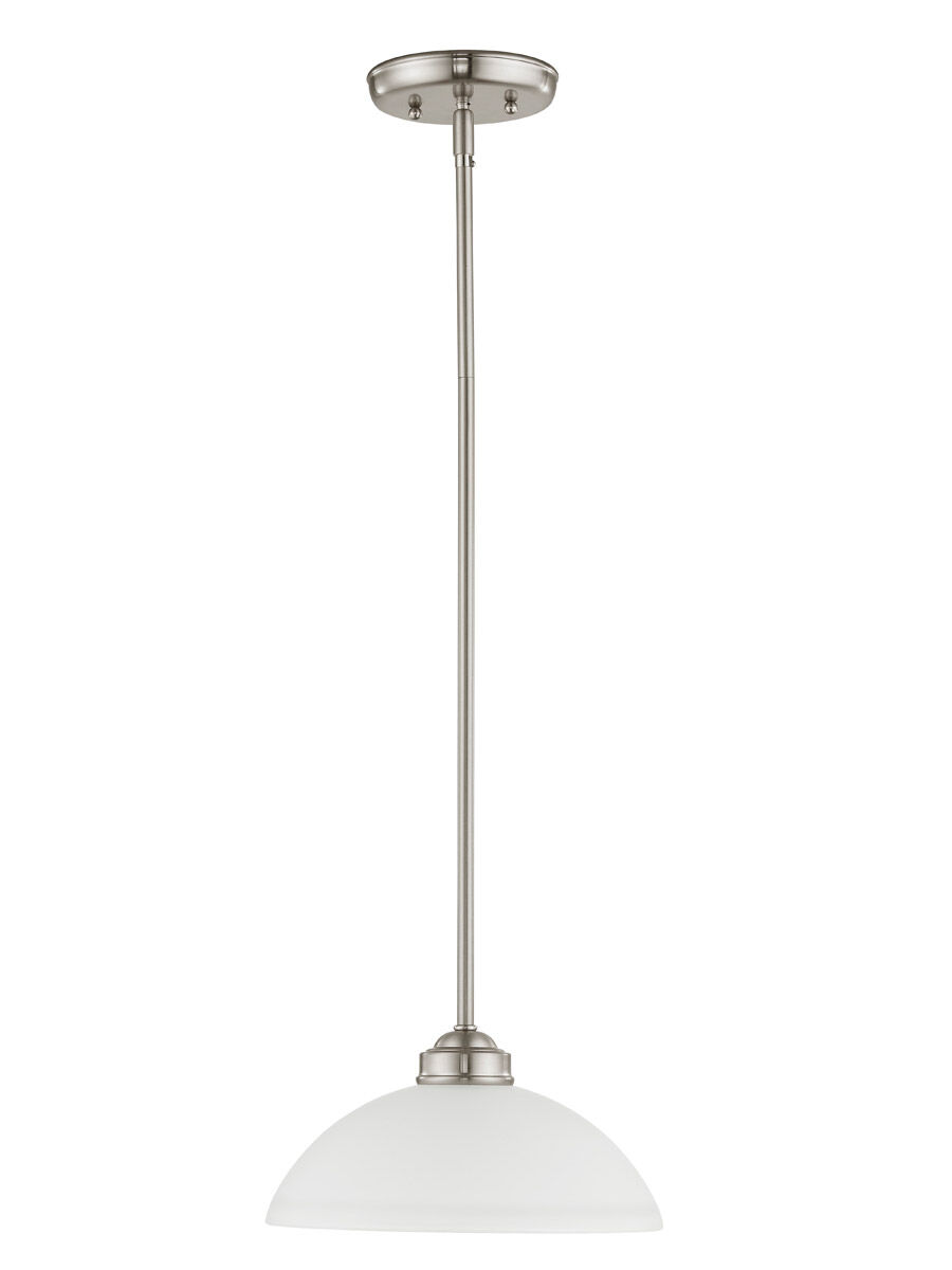 Somerset 1 Light 11 inch Brushed Nickel Pendant Ceiling Light 
