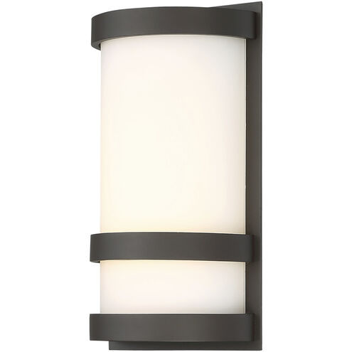 Latitude LED 10 inch Bronze Outdoor Wall Light, dweLED