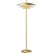 Shells 60.25 inch 12.00 watt Brass Floor Lamp Portable Light