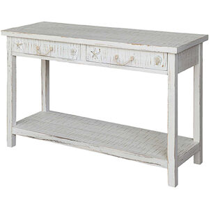Seaside White 50 X 18 inch White Console Table