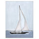Sailing Blue and White and Turquoise Framed Art