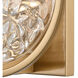 Ombelle 1 Light 9 inch Satin Brass with Clear Sconce Wall Light