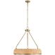 Ladakh 9 Light 28 inch Weathered Brushed Brass Pendant Ceiling Light