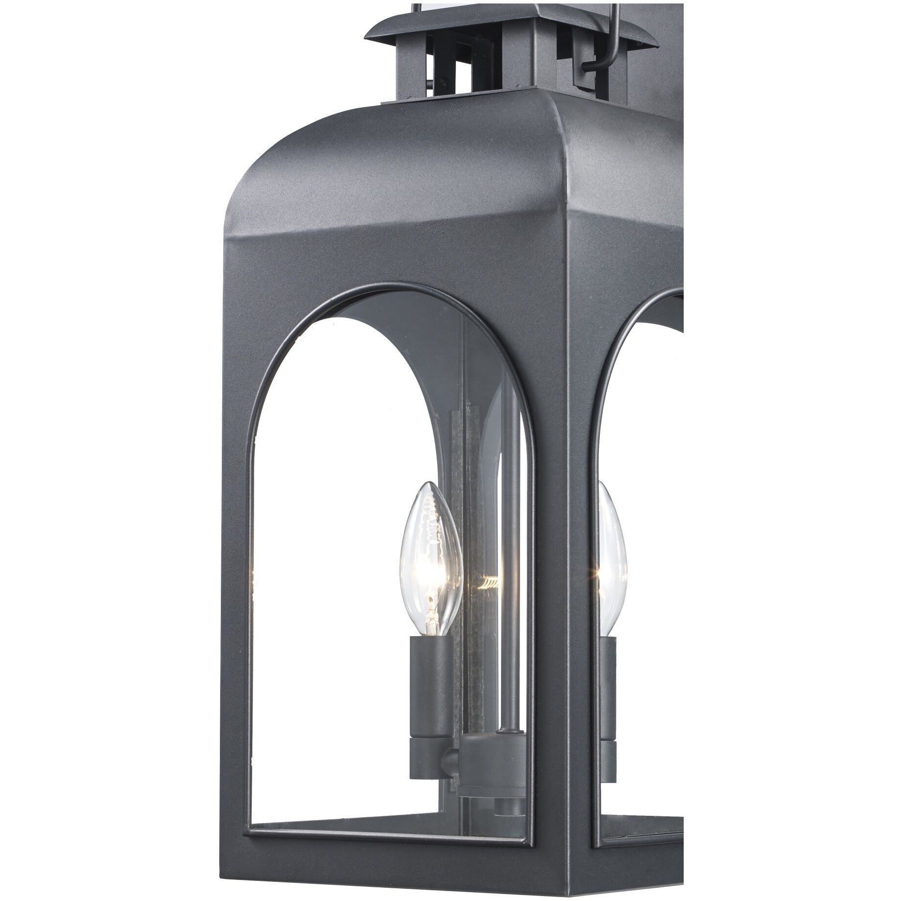 Presence 2 Light 20 inch Black Outdoor Wall Lantern