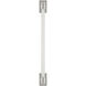 Chapman & Myers Hawthorne LED 2.5 inch Polished Nickel Linear Bath Light Wall Light
