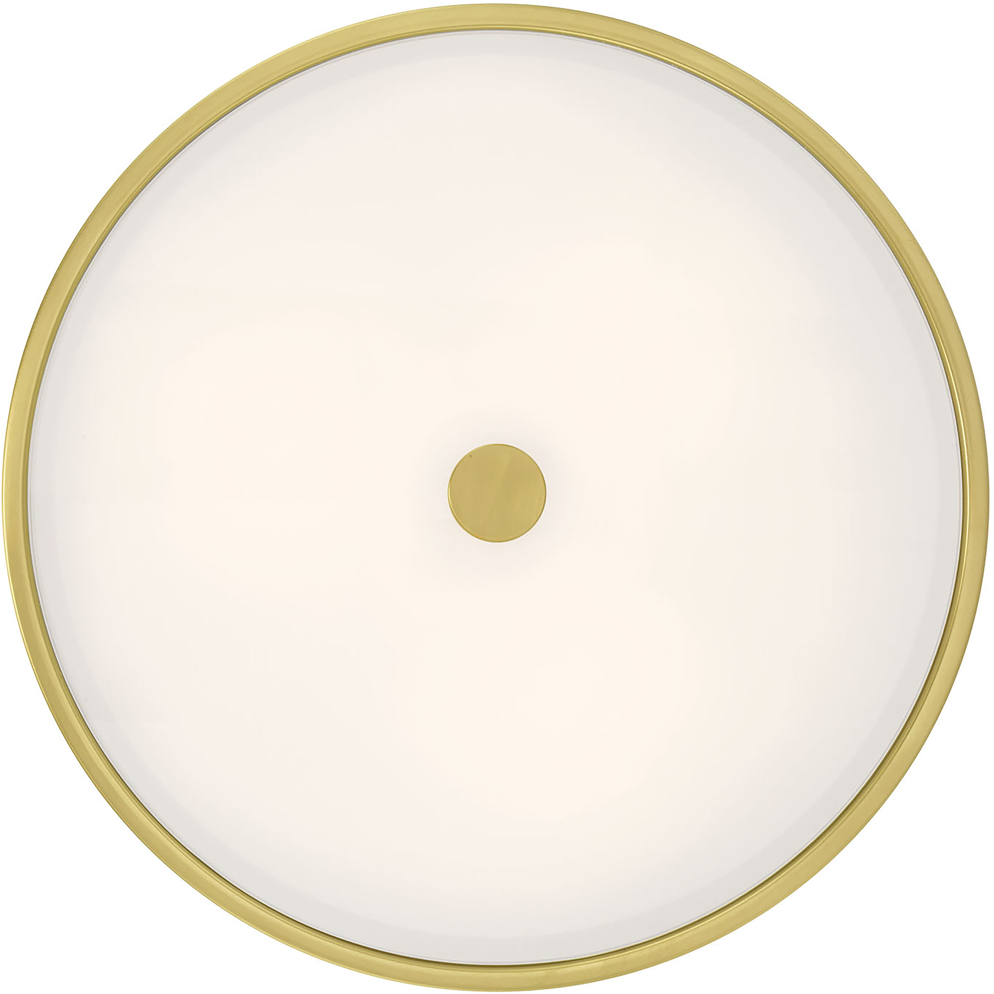 Ardezia 3 Light 15.75 inch Vintage Brass Semi-Flush Mount Ceiling Light