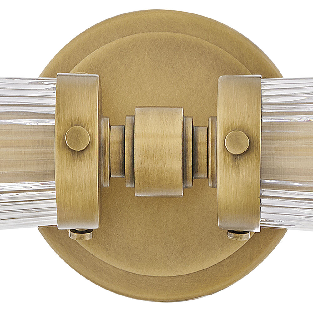 Jude 2 Light 24 inch Heritage Brass Bath Light Wall Light