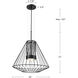 Arctic LED 20 inch Black Exterior Pendant