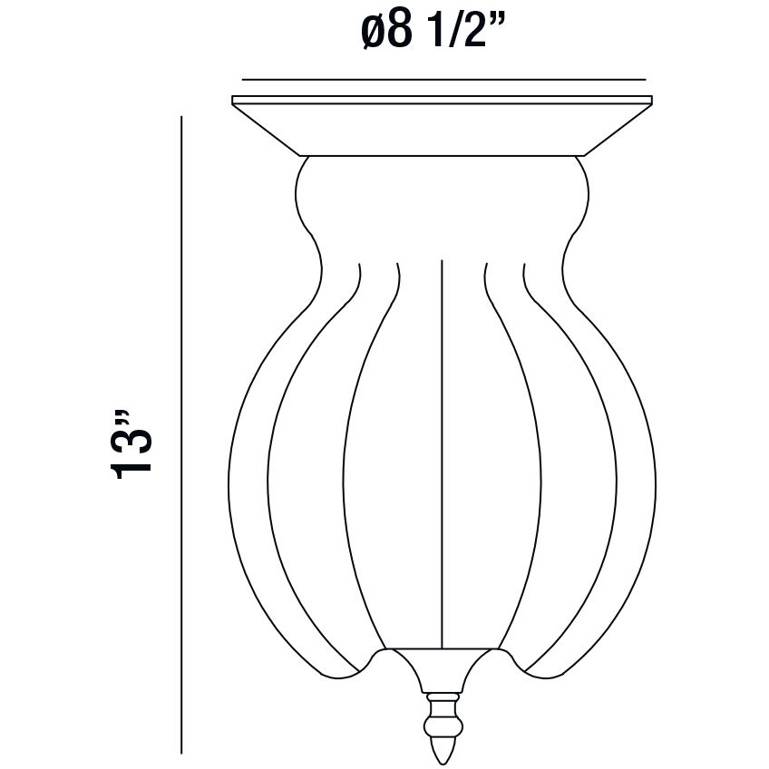Dupont 3 Light 9 inch Chrome Flush Mount Ceiling Light