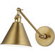 C&M by Chapman & Myers Salem 1 Light 7 inch Satin Brass Wall Bath Fixture Wall Light