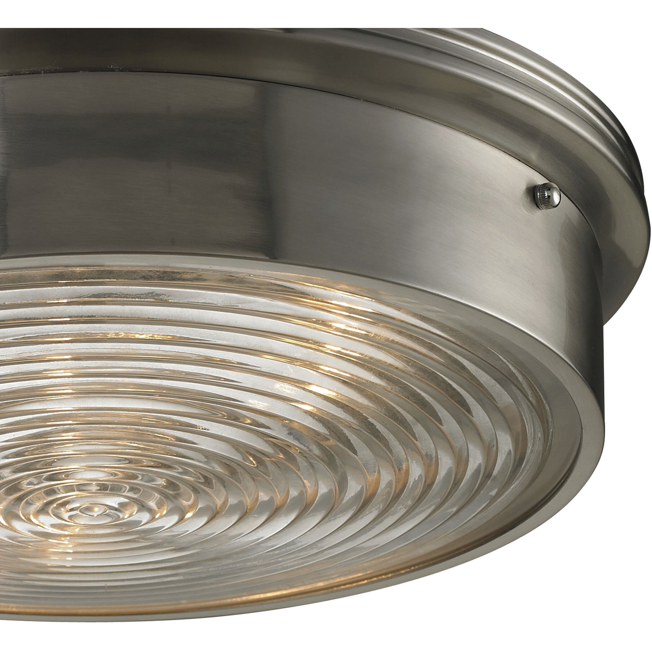 Chadwick 3 Light 15 inch Brushed Nickel Flush Mount Ceiling Light
