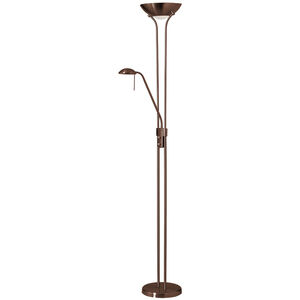 Contemporary 71 inch 100.00 watt Oil Brused Bronze Task Floor Lamp Portable Light in Oil Brushed Brass, Gooseneck