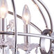 Geneva 4 Light 17 inch Polished Nickel Pendant Ceiling Light in Clear, Urban Classic