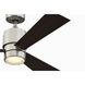 Zonix Wet Custom Brushed Nickel Ceiling Fan Motor, Motor Only (Blades and Light Kit Sold Separately)