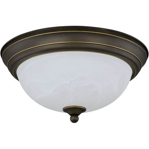 Stevens LED 15 inch Vintage Bronze Flush Mount Ceiling Light