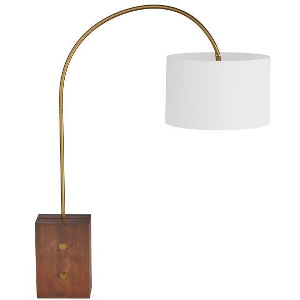 Bali Antique Brass Floor Lamp Portable Light