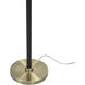 Mercer 67 inch 100 watt Charity Gold and Plated Silver Floor Lamp Portable Light