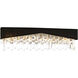 Havely 4 Light 5 inch Chrome Wall Light in Black