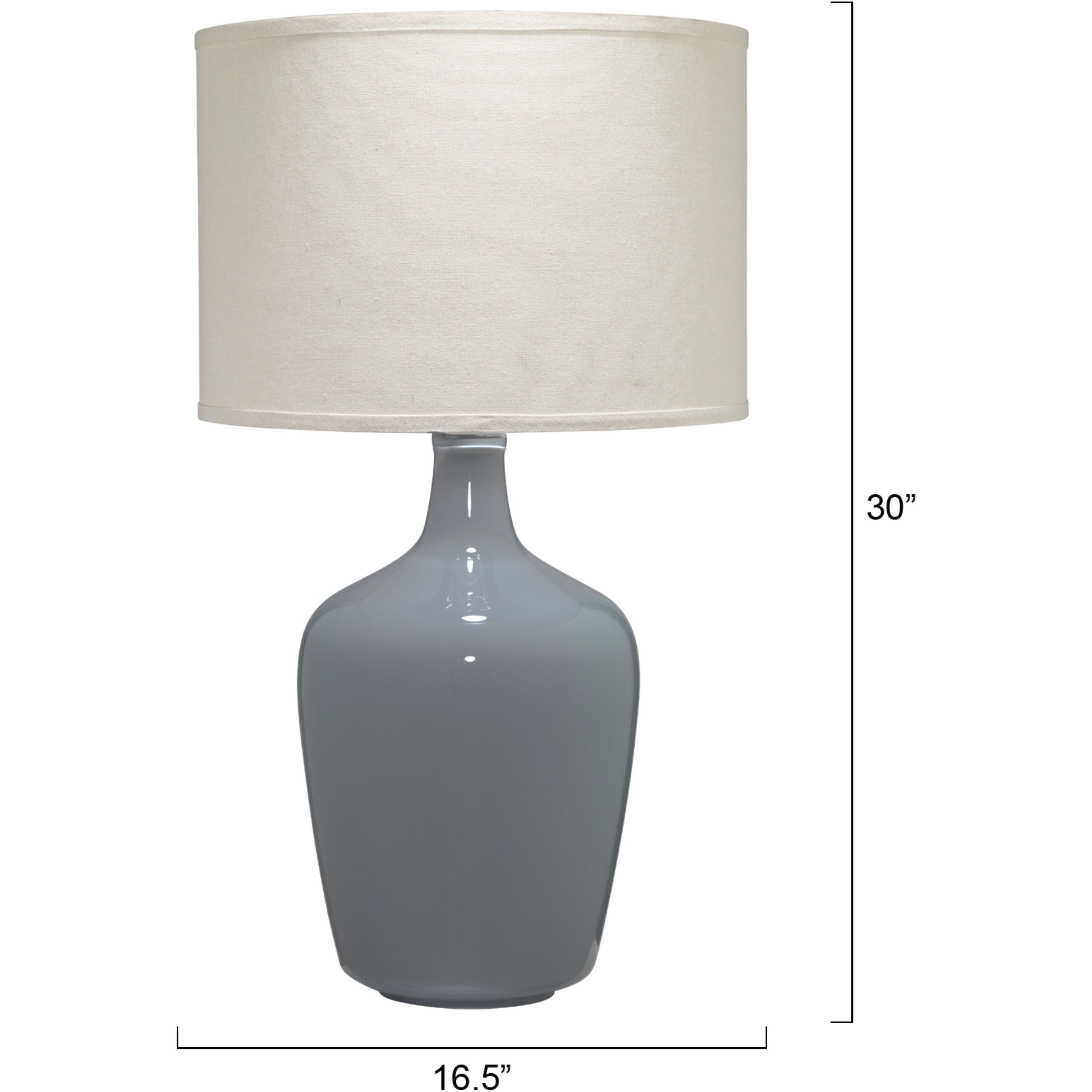 Plum Jar 29.25 inch 150 watt Dove Grey Table Lamp Portable Light