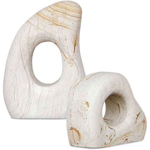 Stone Flow Palimanan Stone Outdoor Sculptures, Set of 2