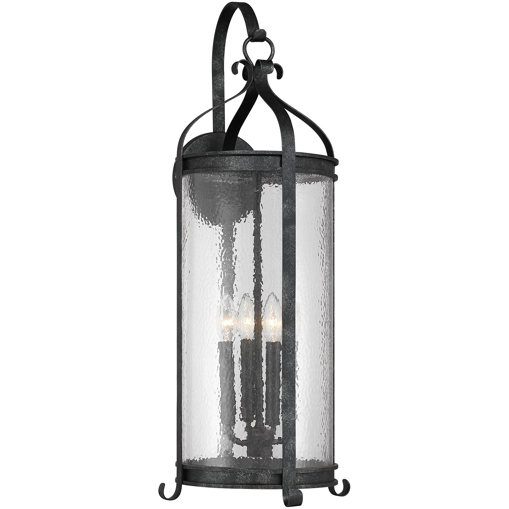 Preston 4 Light 30 inch Iron Oxide Outdoor Wall Lantern