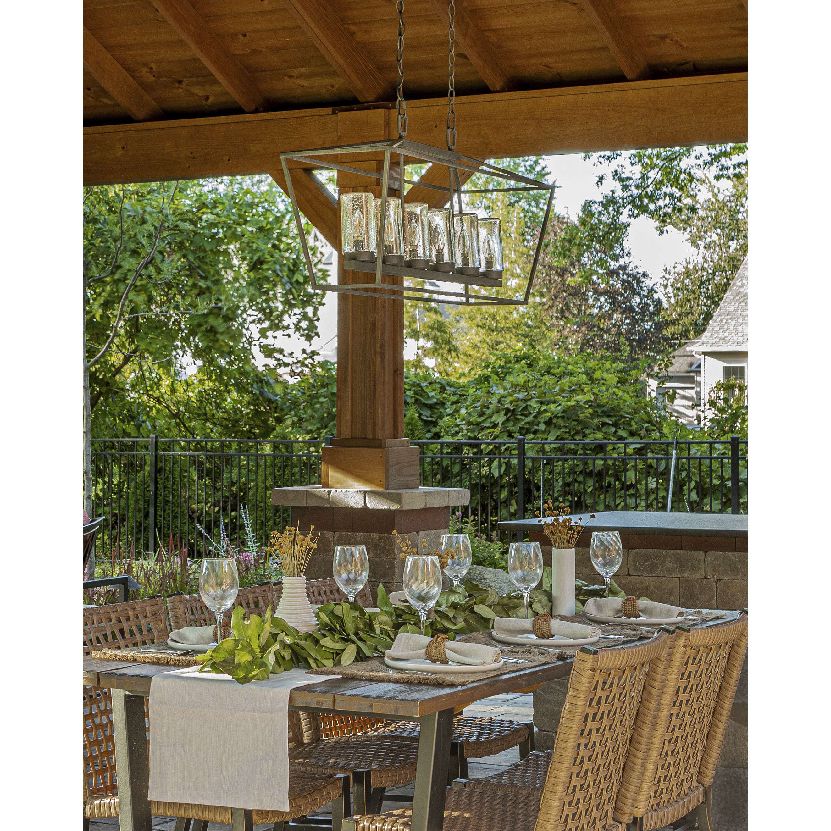 Outdoor dining chandelier online