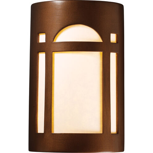 Ambiance 8 inch Antique Copper Wall Sconce Wall Light