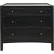 Hampton 36 X 30 inch Hand Rubbed Black Side Table