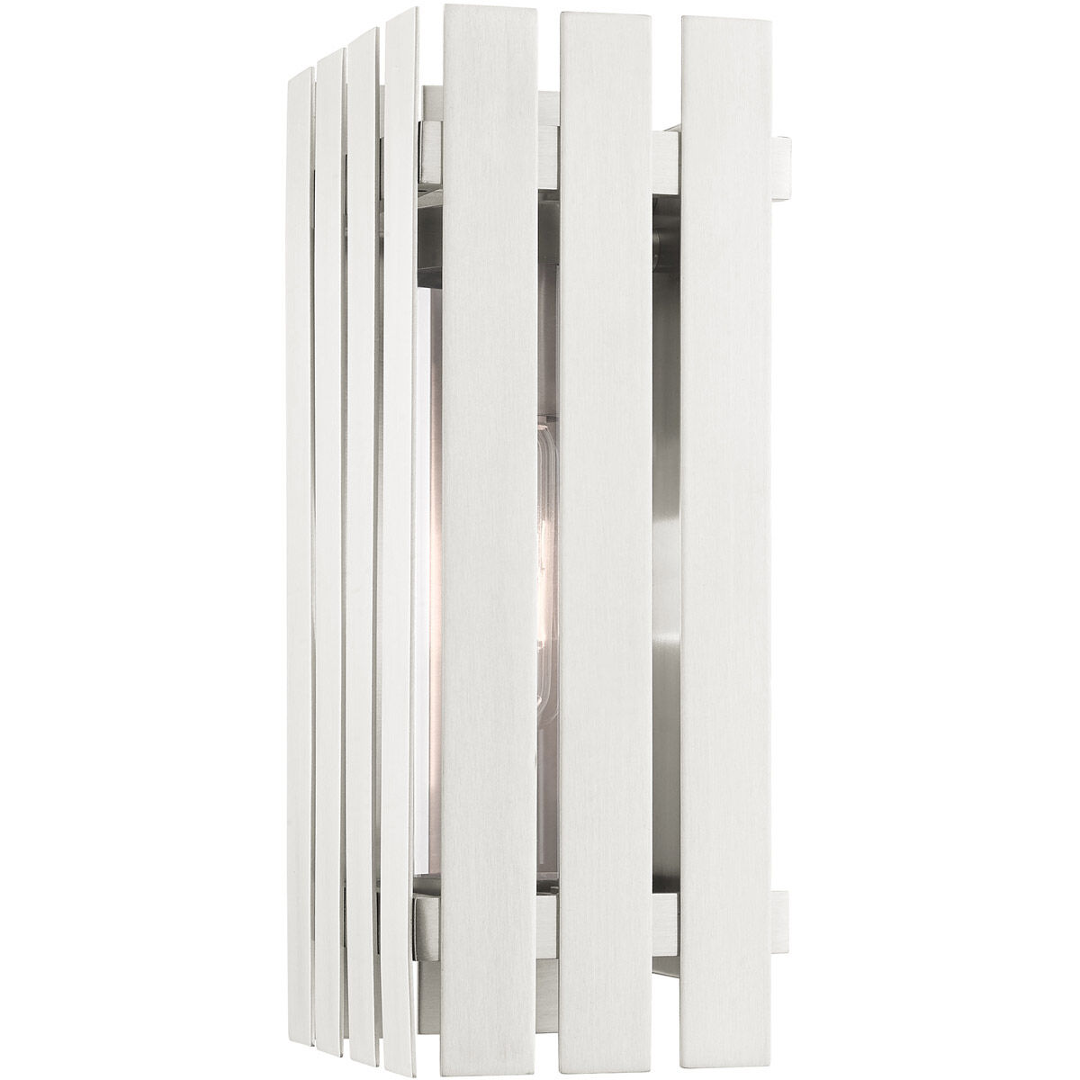 Greenwich 1 Light 13 inch Brushed Nickel Outdoor Wall Lantern