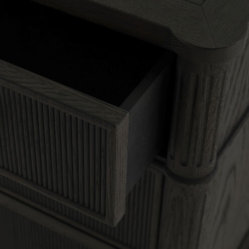 Andrea Dark Stained Oak / Antique Brass / Brown Stained Oak Chest