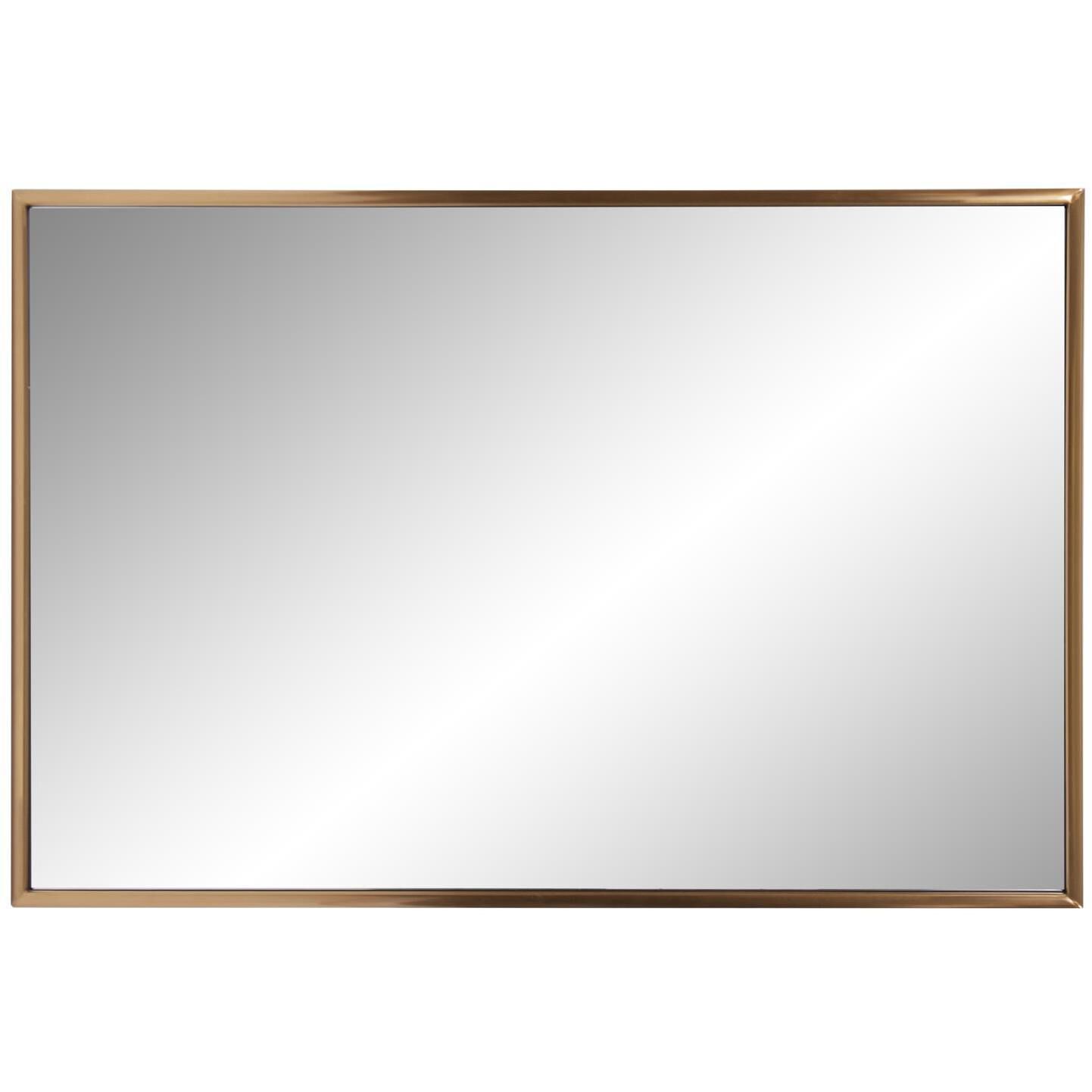 Yorkville 36 X 24 inch Brushed Brass Vanity Mirror