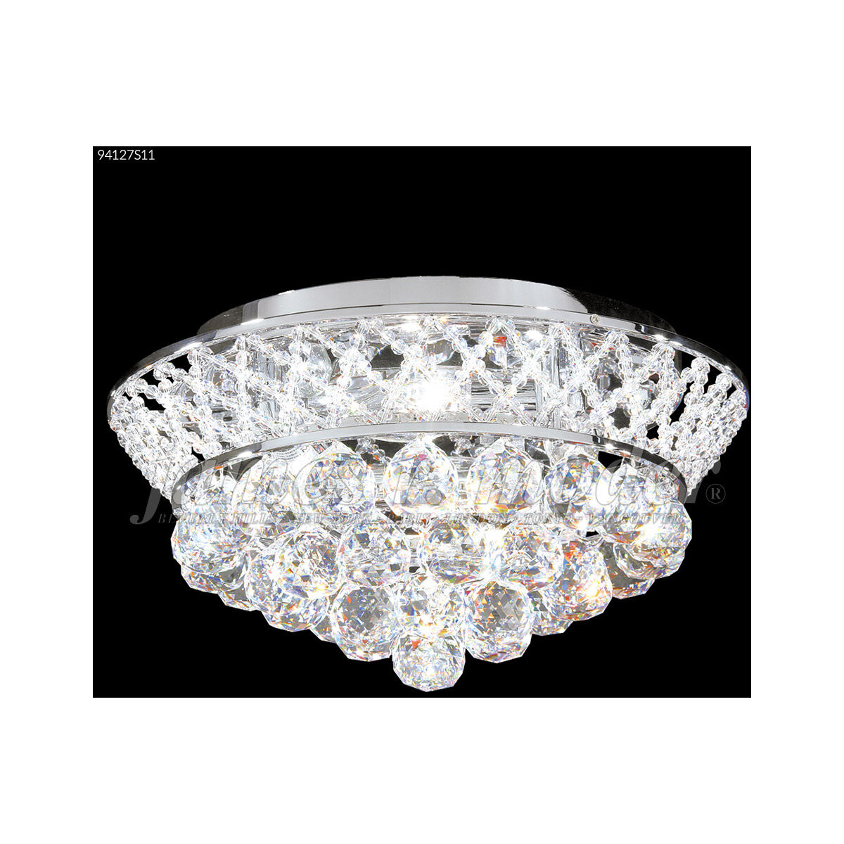 Jacqueline 4 Light 15 inch Silver Flush Mount Ceiling Light