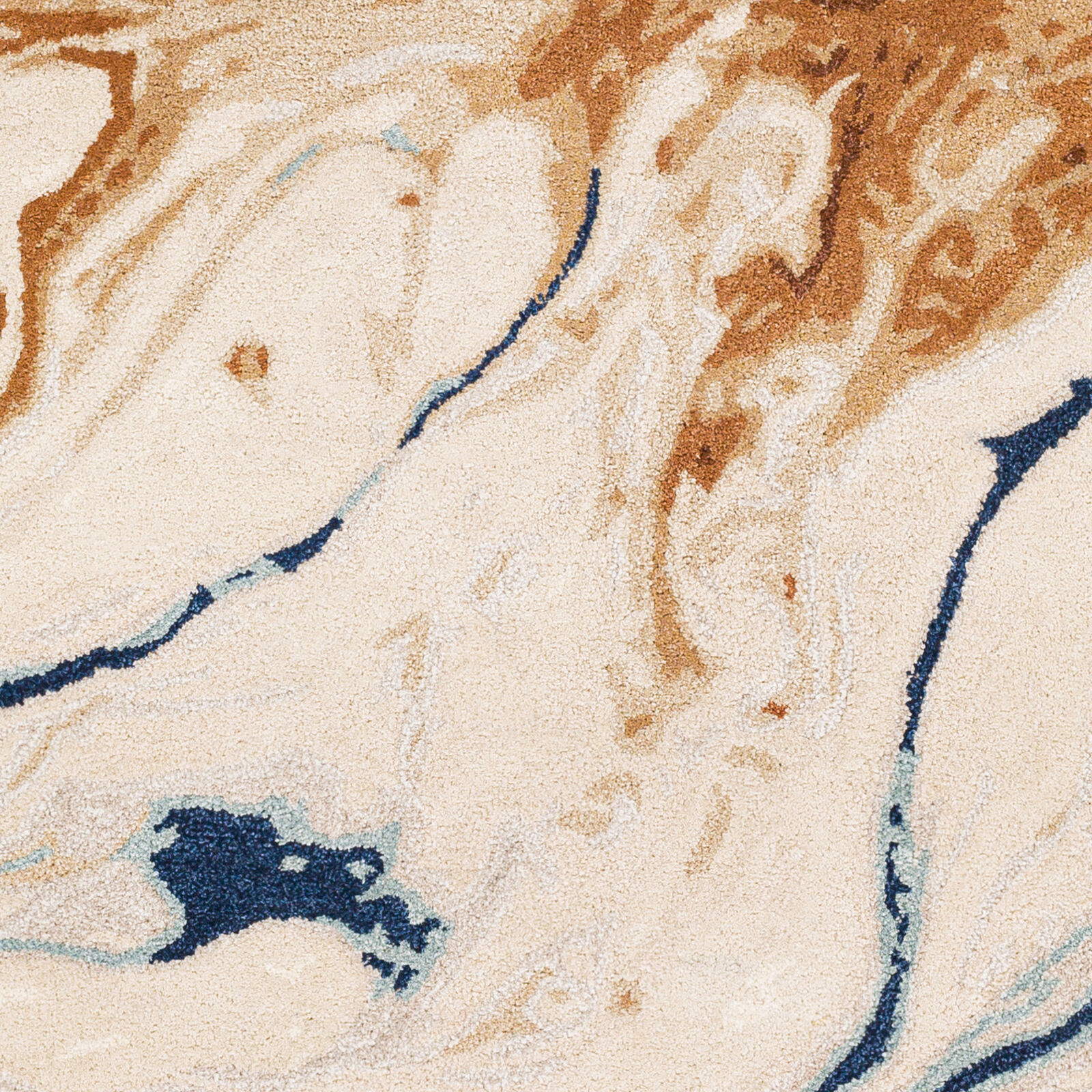 Kavita 90 X 60 inch Dark Brown Rug in 5 x 8, Rectangle