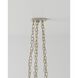 Forest Light 10 Light 62 inch Textured Silver Chandelier Ceiling Light, Aviva Stanoff Collection