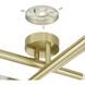 Manhattan LED 5.75 inch Brushed Gold Wall Sconce Wall Light