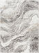 Allegro 84 X 63 inch Light Grey Rug, Rectangle