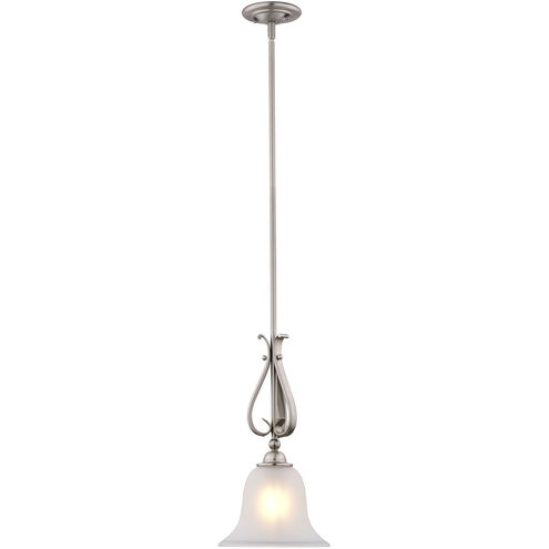 Monrovia LED 8.75 inch Brushed Nickel Mini Pendant Ceiling Light