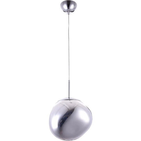 Canada 1 Light 11 inch Chrome Single Pendant Lighting Ceiling Light