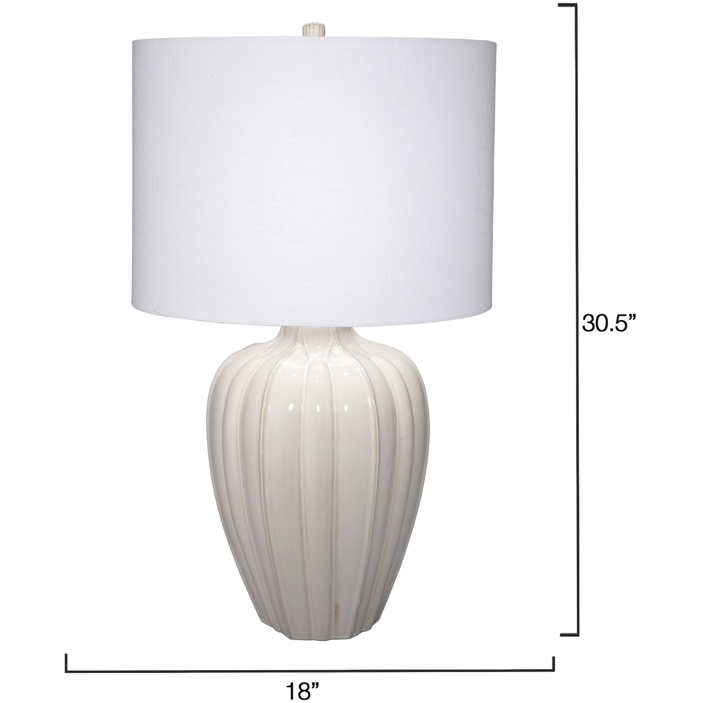 Seraphina 30.5 inch 150 watt Light Cream Table Lamp Portable Light