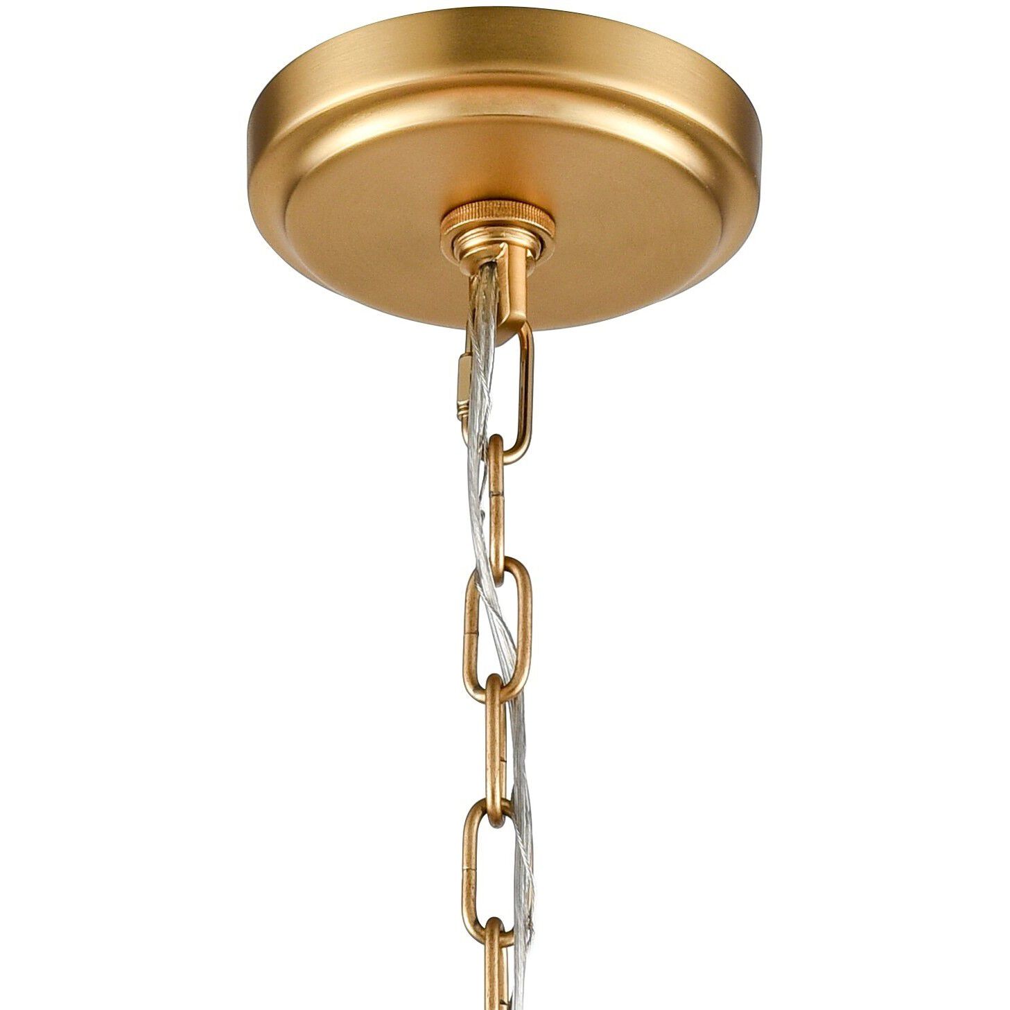French Country 9 Light 36 inch Natural Brass Chandelier Ceiling Light, Converts to Semi Flush