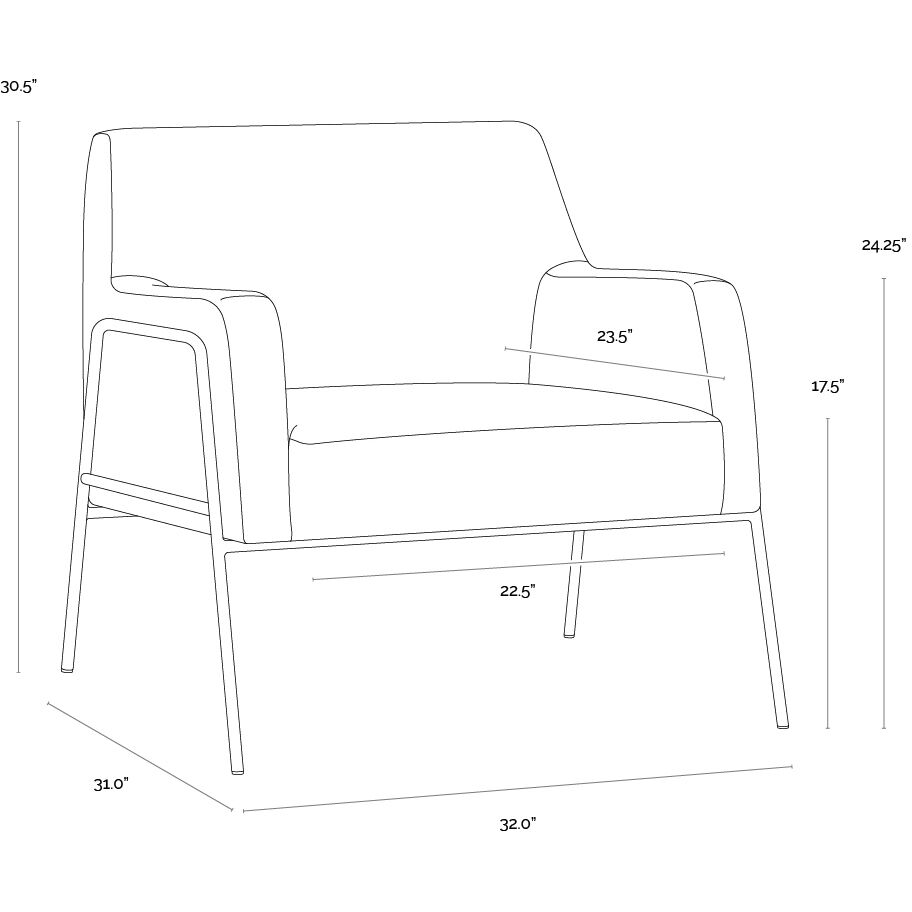 Cybil Dove Cream Lounge Chair