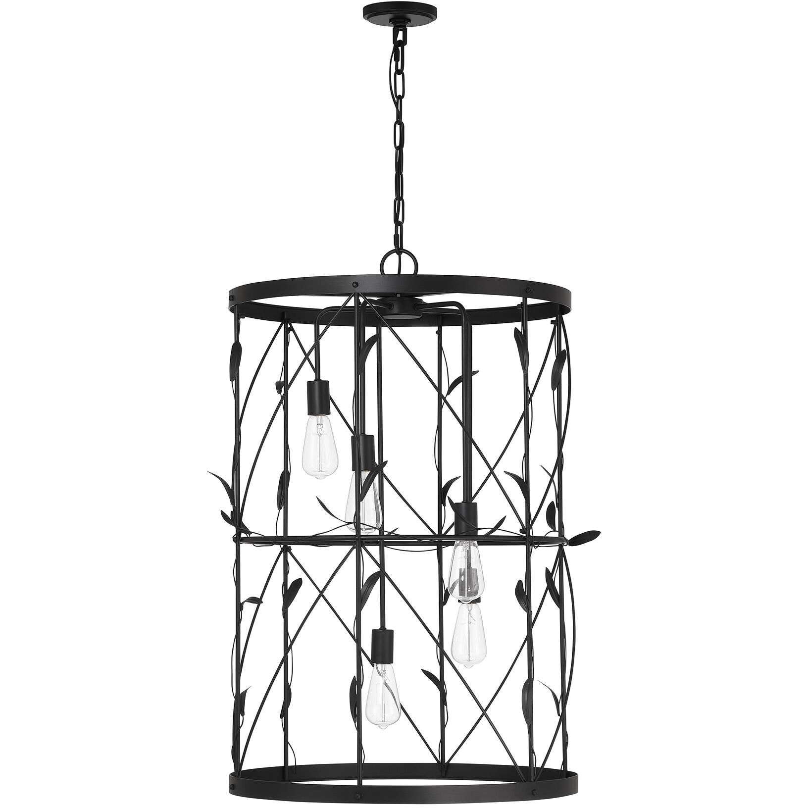 Lexington 5 Light 26 inch Matte Black Pendant Ceiling Light