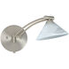 Kona 1WW 14 inch 50 watt Satin Nickel Swing Arm Sconce Wall Light