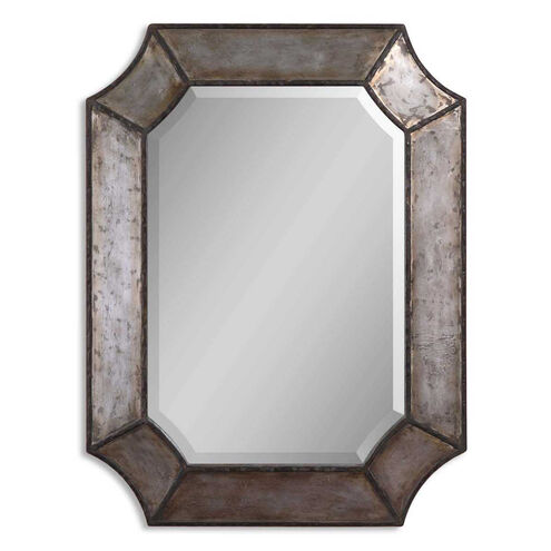 Elliot 32 X 24 inch Distressed Aluminum Wall Mirror