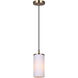 Kinslea 1 Light 4.75 inch Gold Pendant Ceiling Light in White Glass