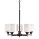 Signature 5 Light 21 inch Antique Bronze Chandelier Ceiling Light