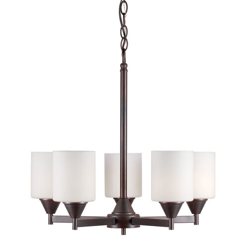 Signature 5 Light 21 inch Antique Bronze Chandelier Ceiling Light