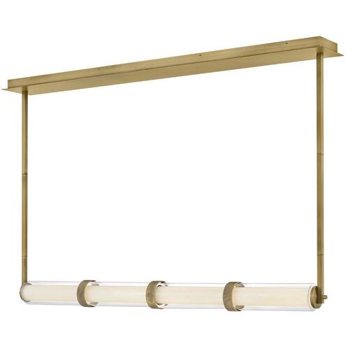 Cy LED 49.5 inch Lacquered Brass Chandelier Ceiling Light