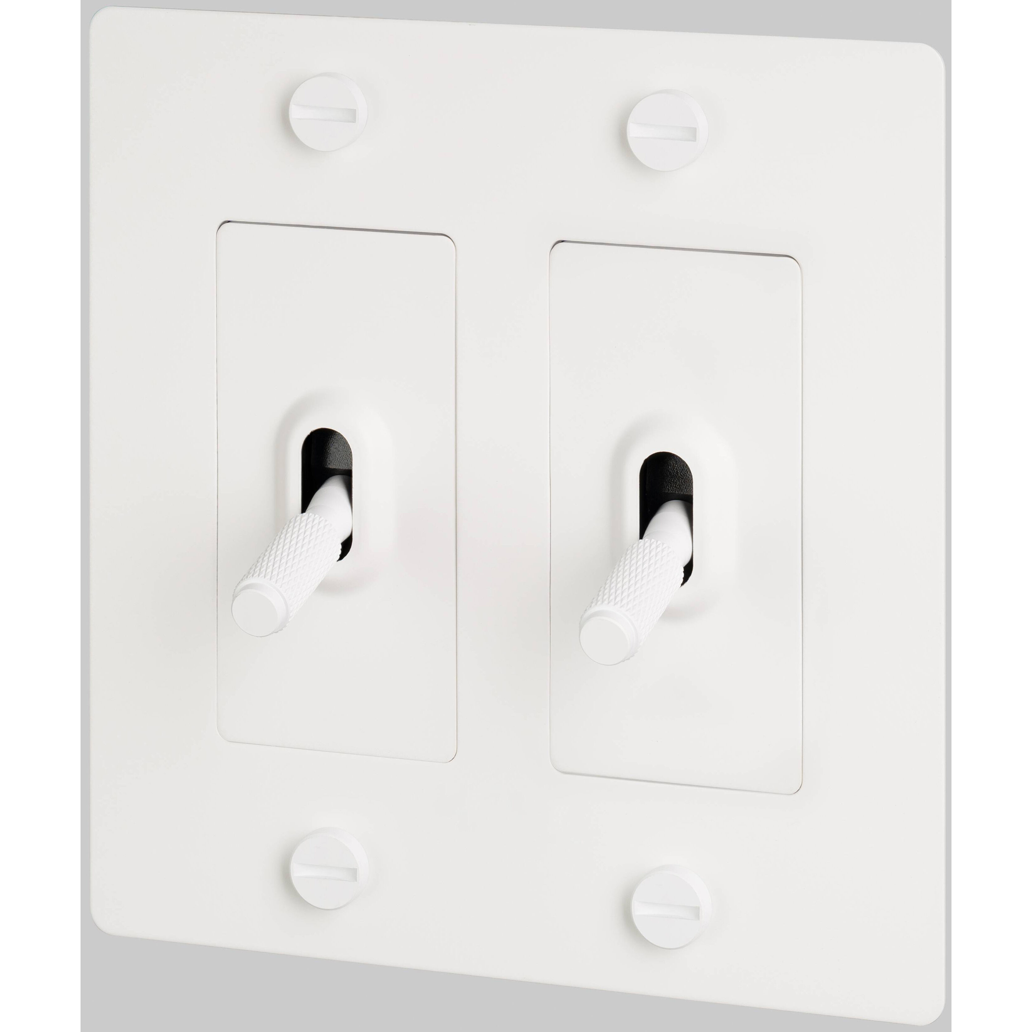2G Toggle 4.56 inch Dimmer and Switch